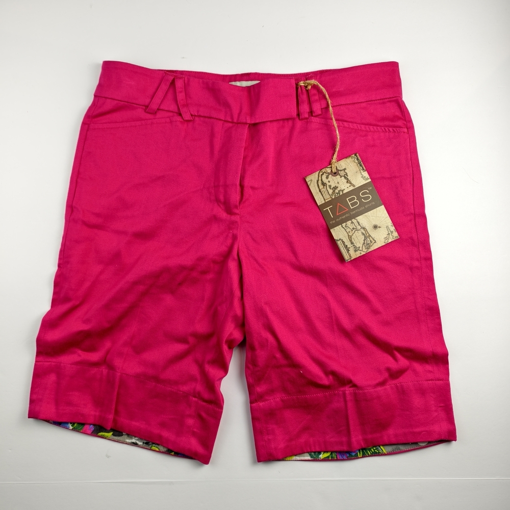 TABS Women’s Authentic Bermuda Shorts  Hot Pink Active & Casual Lifestyle Style